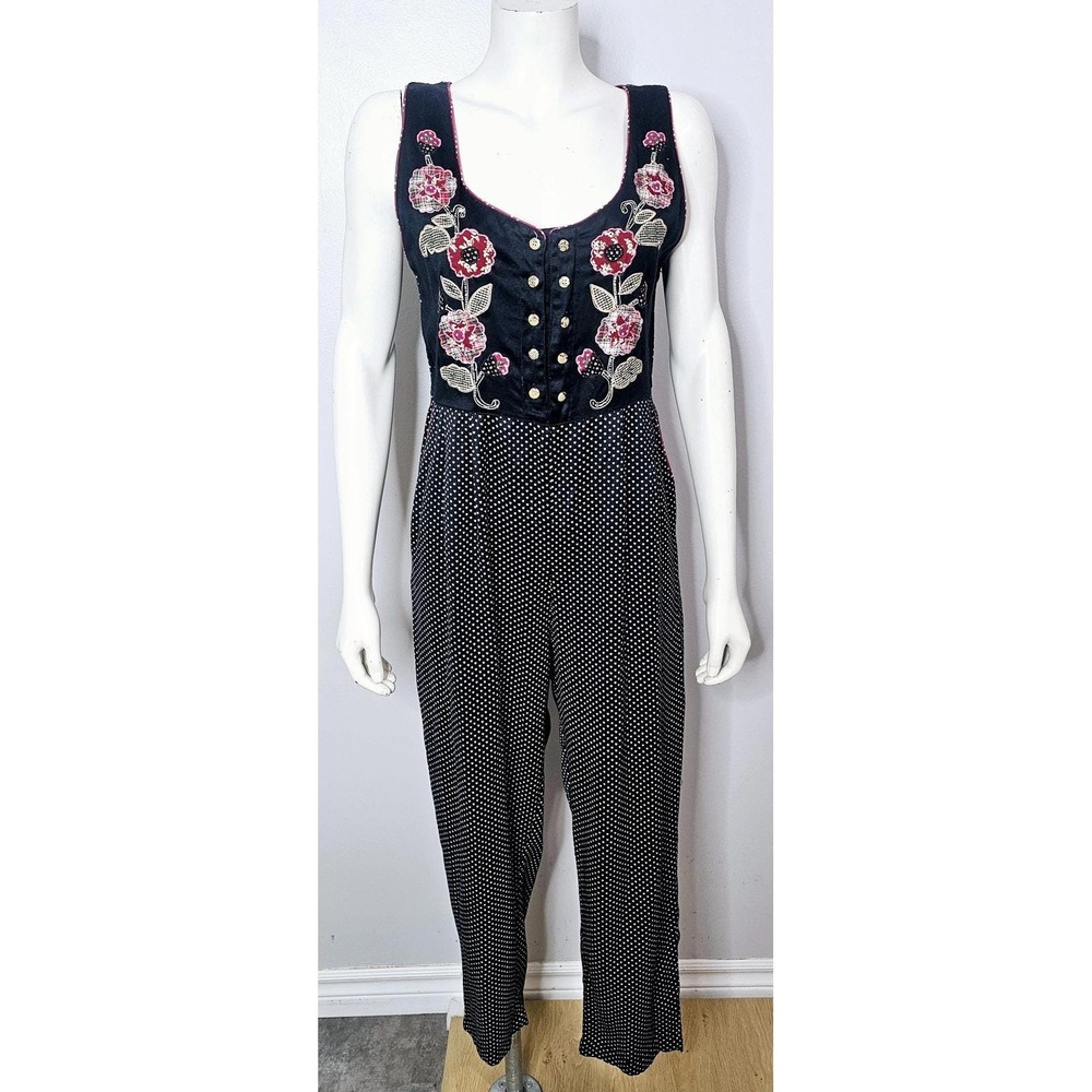 Vintage 1990s Floral Jumpsuit by Rene Derhy